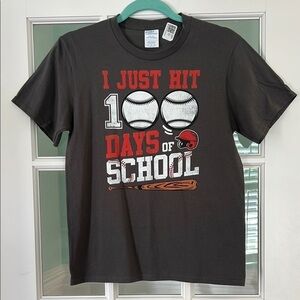 100 Days of School Baseball T Shirt | L